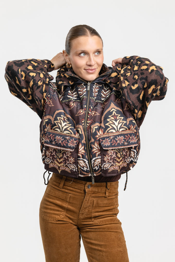 Brown Winter Ainika Puffer Jacket
