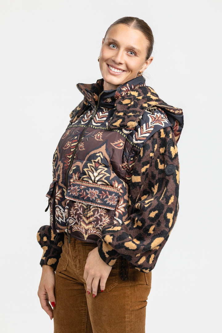 Brown Winter Ainika Puffer Jacket