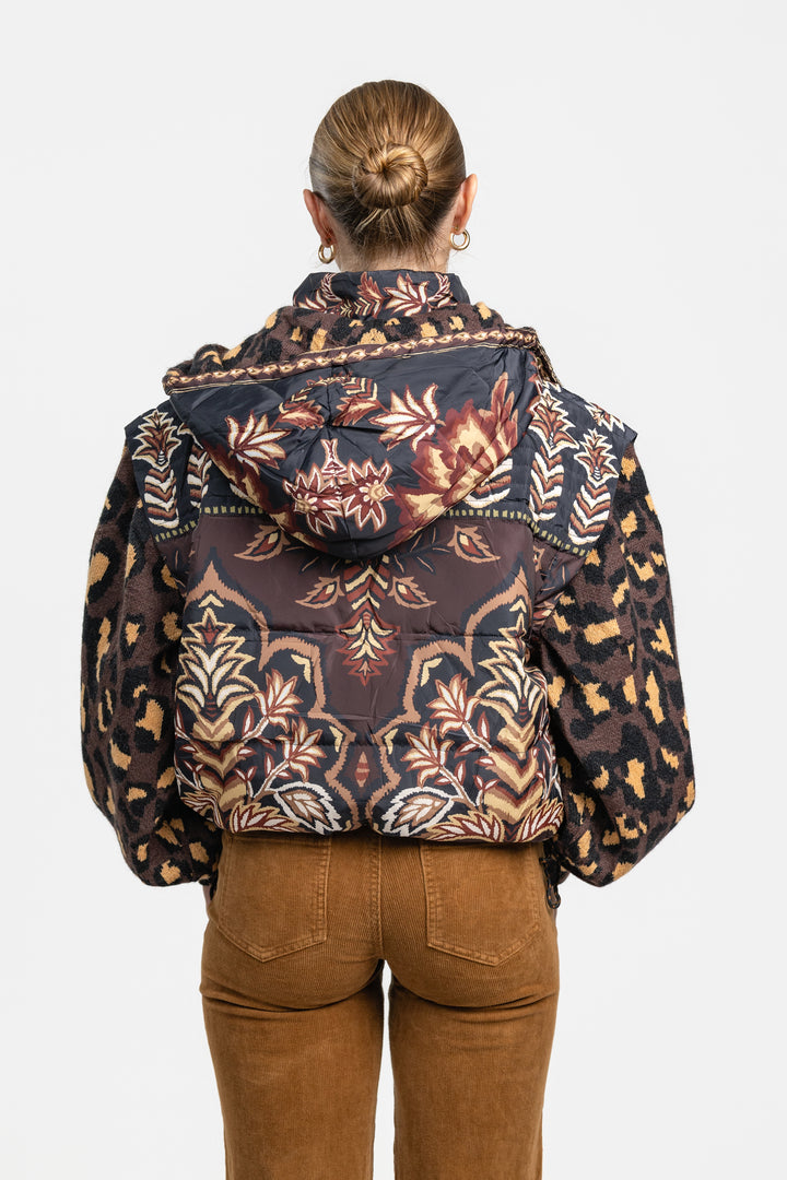 Brown Winter Ainika Puffer Jacket