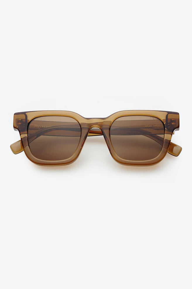 Brown Atlas Rectangular Sunglasses