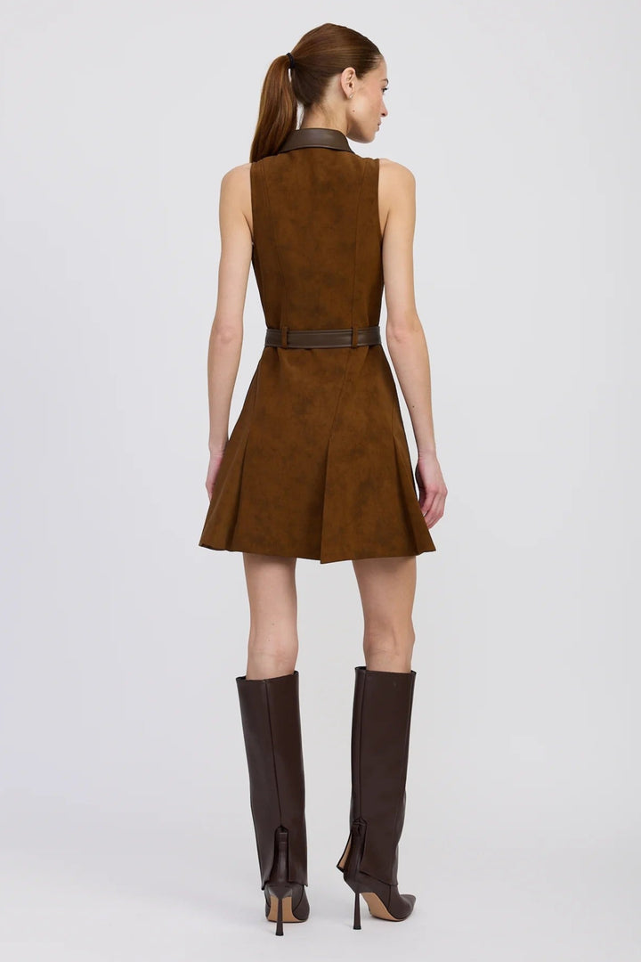 Brown Eloise Mini Dress