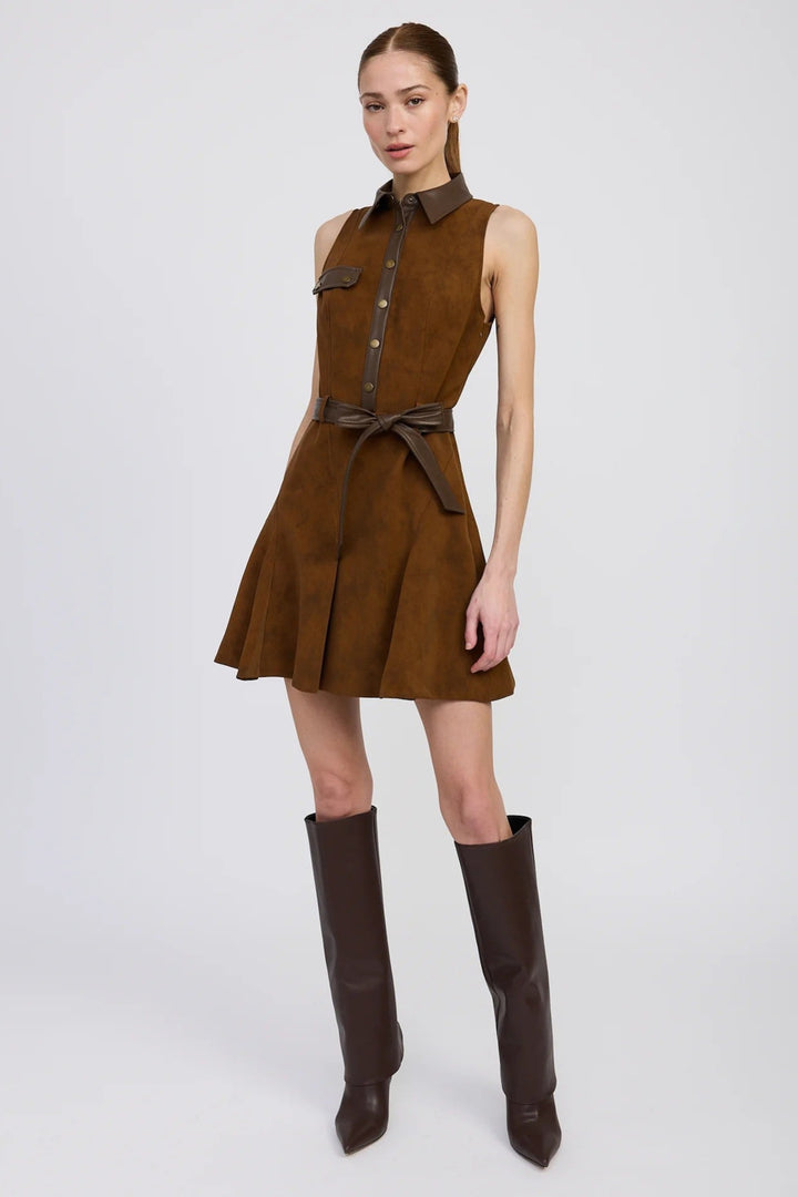 Brown Eloise Mini Dress