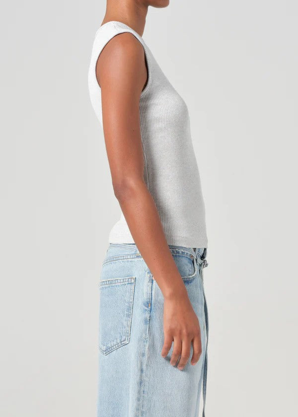 Brushed Grey Heather Binx Tank Top