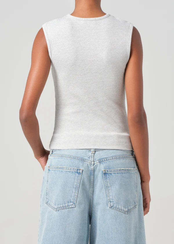 Brushed Grey Heather Binx Tank Top