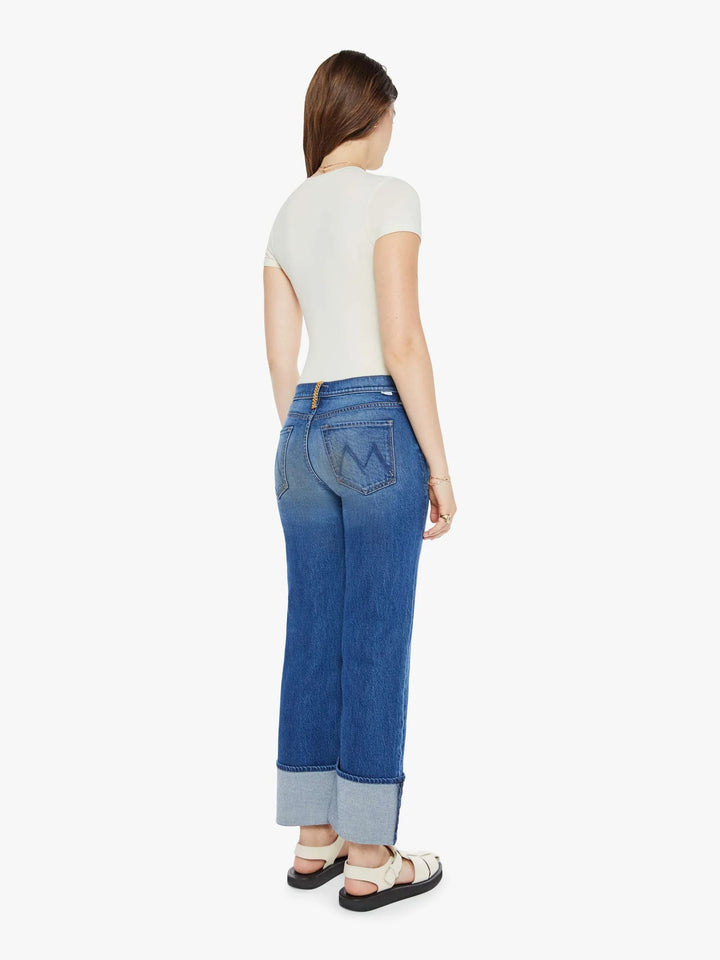 Bunny Hop Checkerboard Duster Flood Cuff Jean