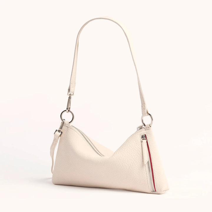 Calla Lily White Silver Kyle Shoulder Bag