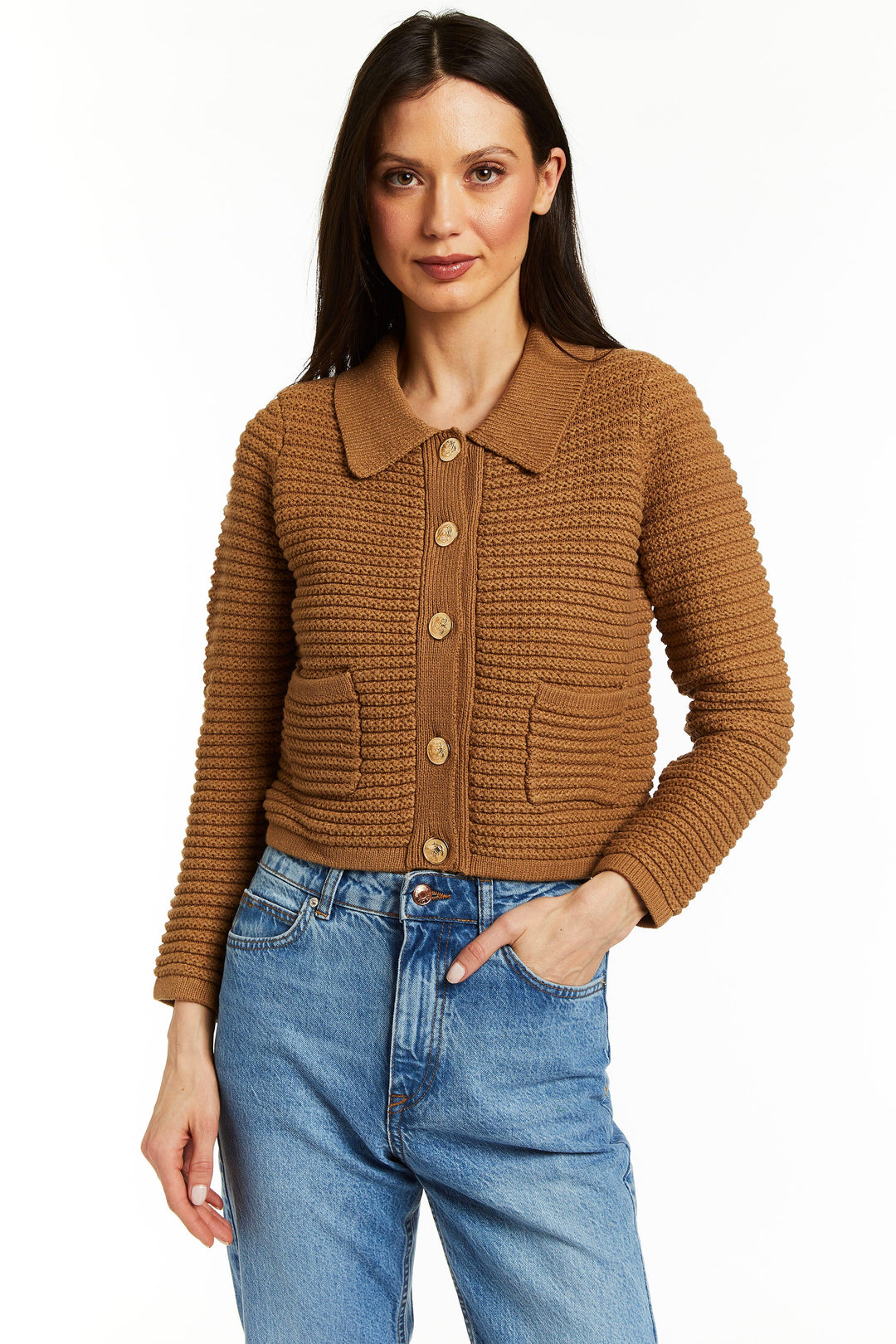 Camel Dalia Cardigan