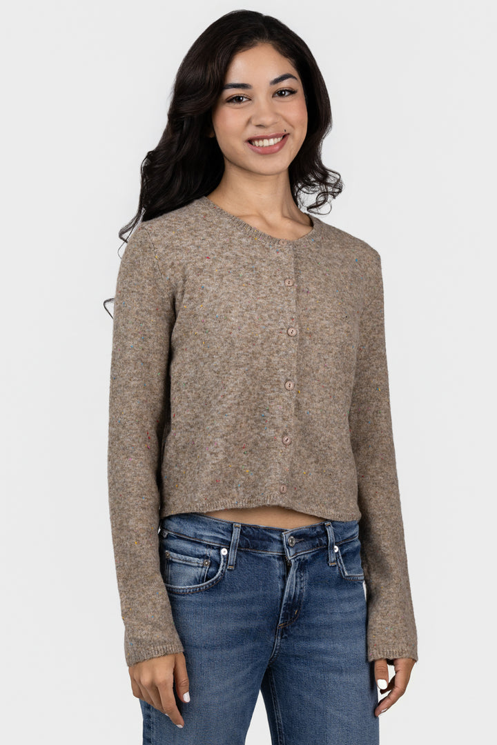 Camel Knitted Cardigan