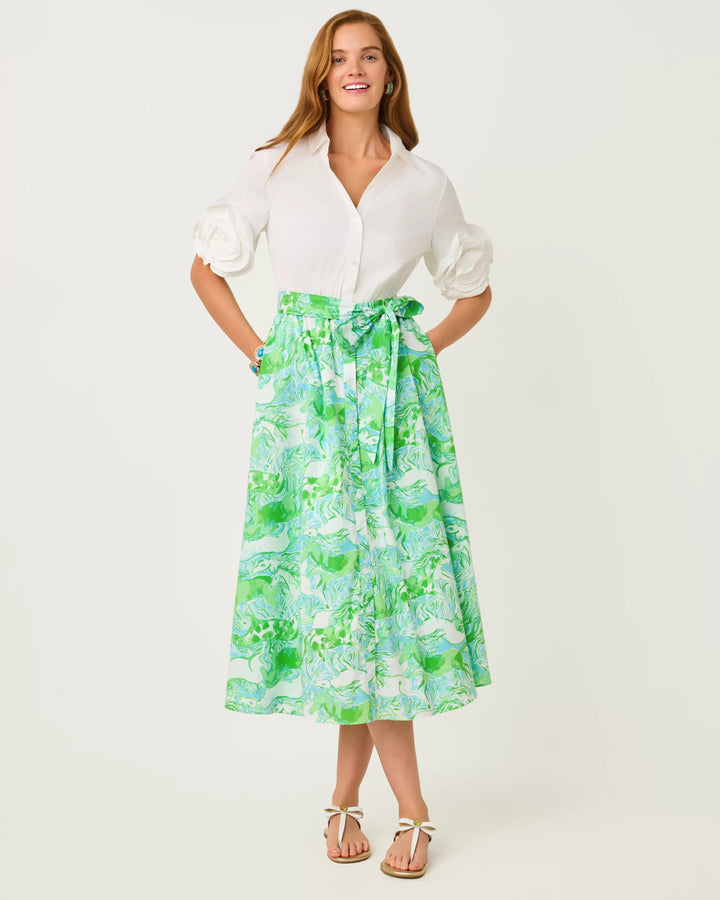 Capri Blue Galloping Gals Sonaire Shirtdress