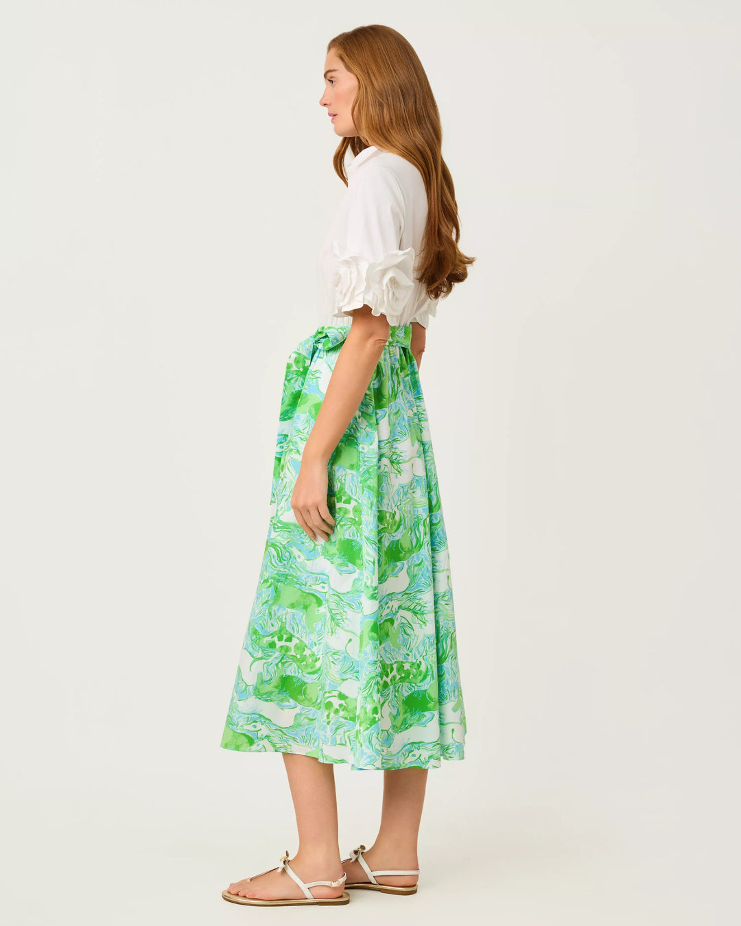 Capri Blue Galloping Gals Sonaire Shirtdress