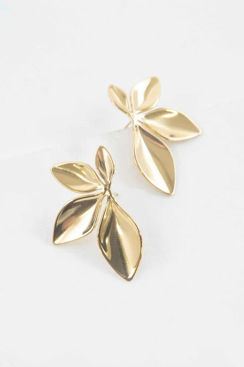 Cascading Petal Post Earrings