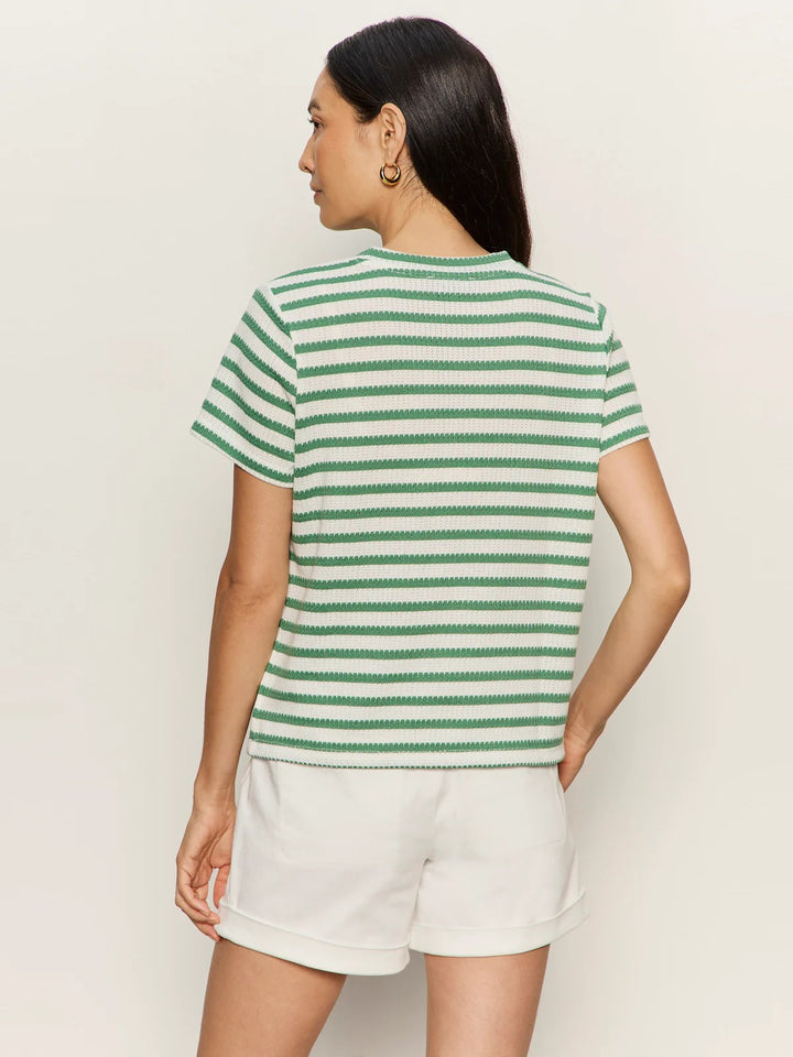 Chalk Green Juice Stripe Perfect Tee