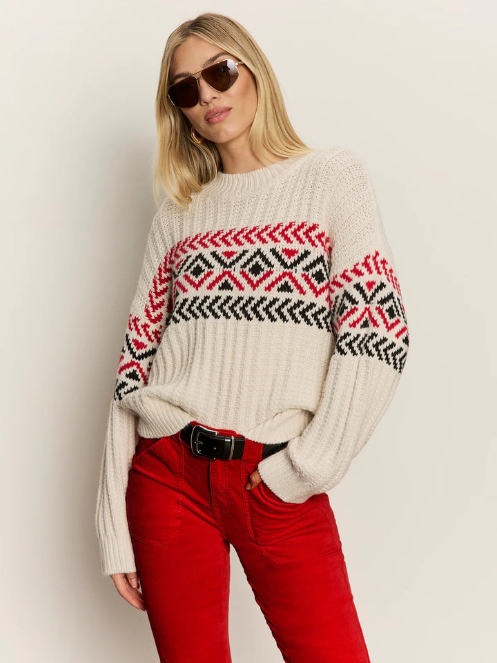 Chalk Multi Send It Sweater