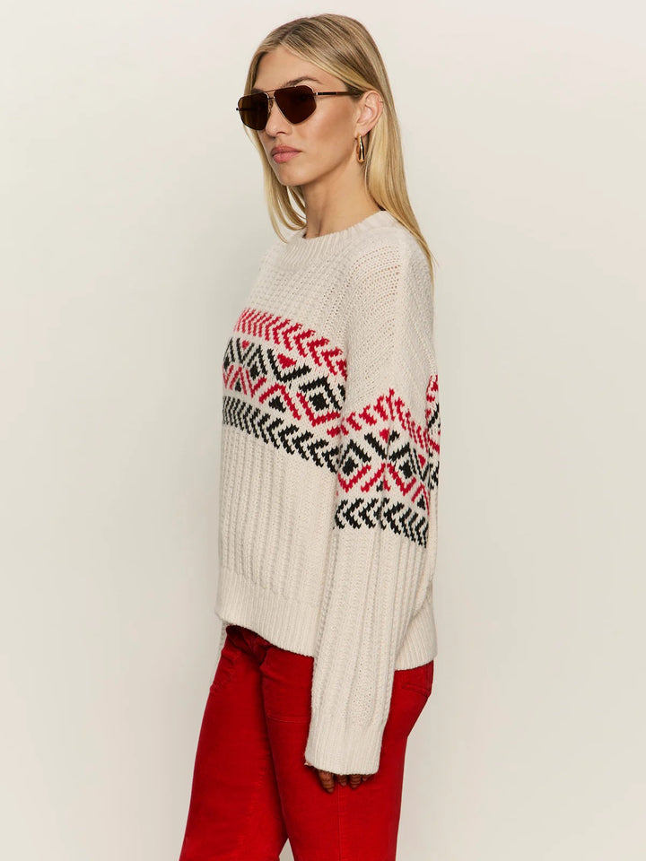 Chalk Multi Send It Sweater