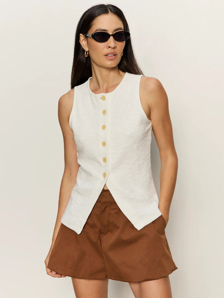 Chalk Nothing Extra Knit Vest
