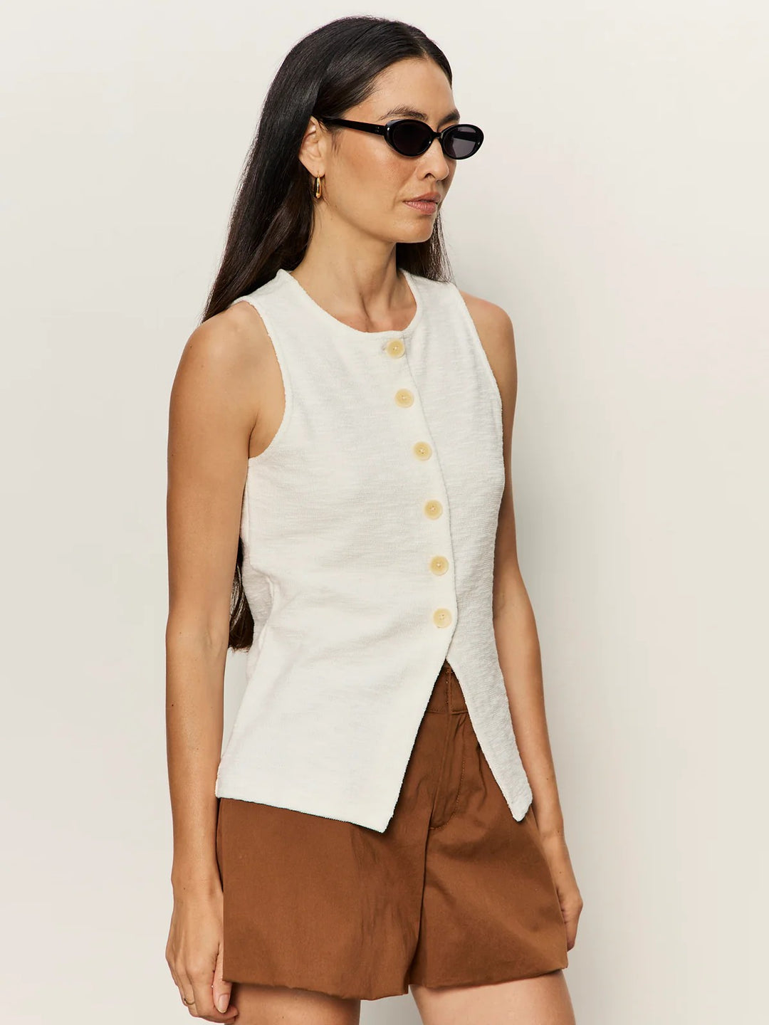 Chalk Nothing Extra Knit Vest