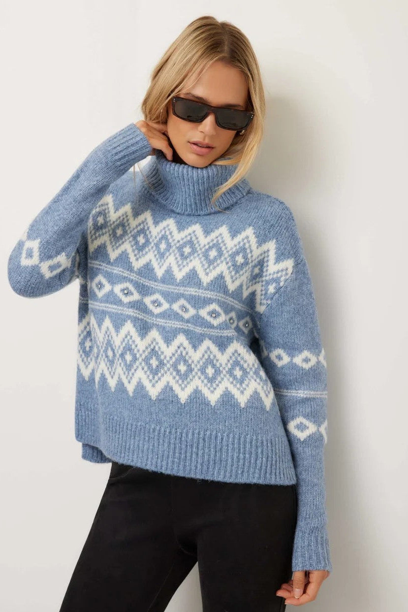 Chambray Esther Sweater