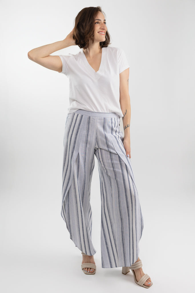 Chambray Stripe Whitney Pant
