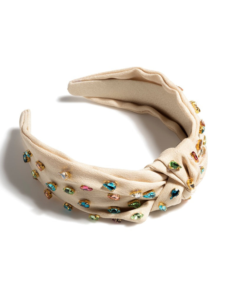 Champagne Gemmie Knotted Headband