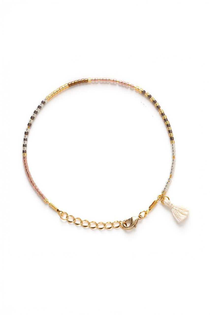 Champagne Miyuki Japanese Seed Bead Bracelet