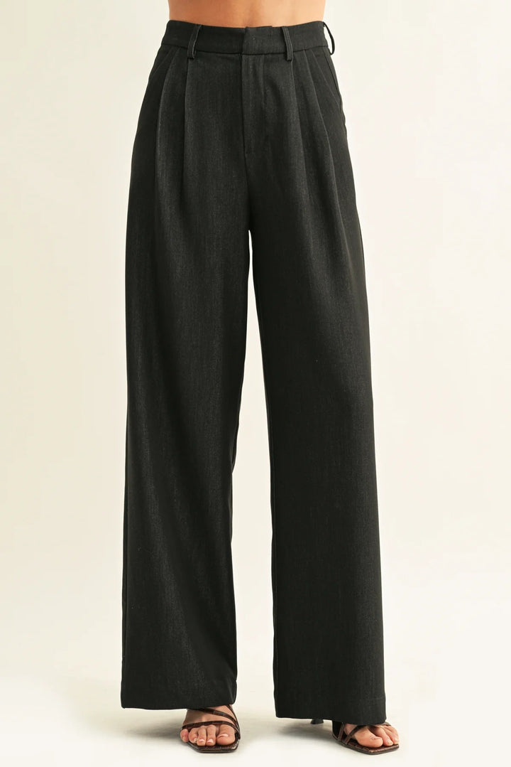 Charcoal Chambray Miley Pant