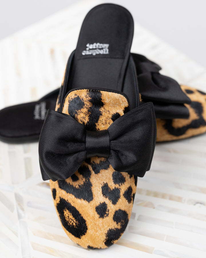 Cheetah Spin Flat Mule