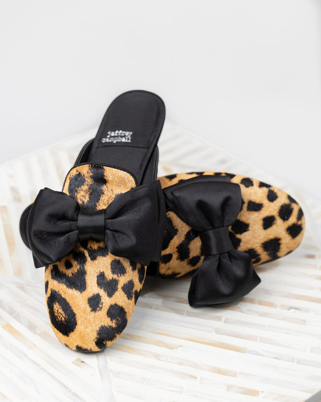 Cheetah Spin Flat Mule