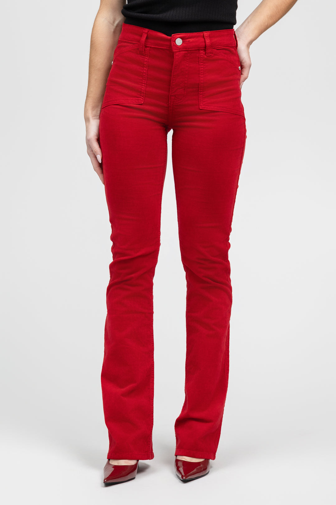 Cherry Lacquer Bootcut Pant