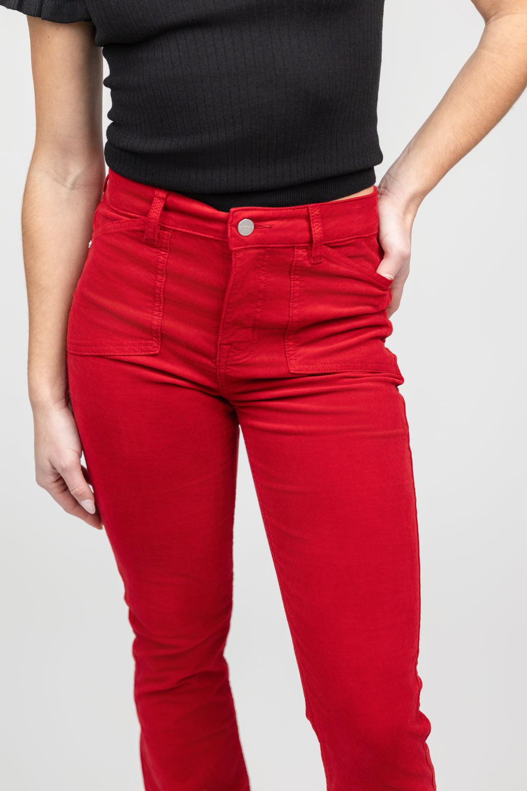 Cherry Lacquer Bootcut Pant
