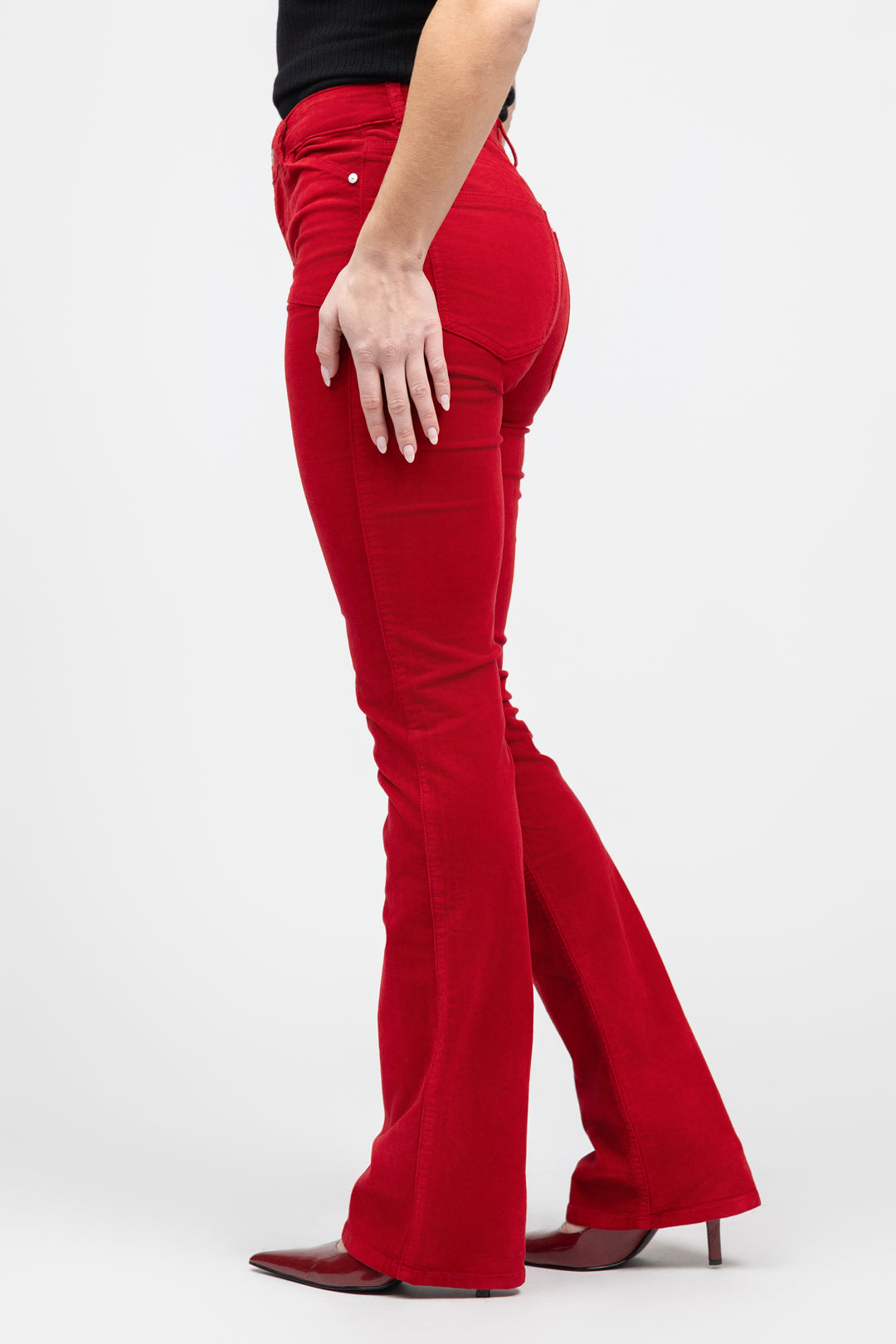 Cherry Lacquer Bootcut Pant