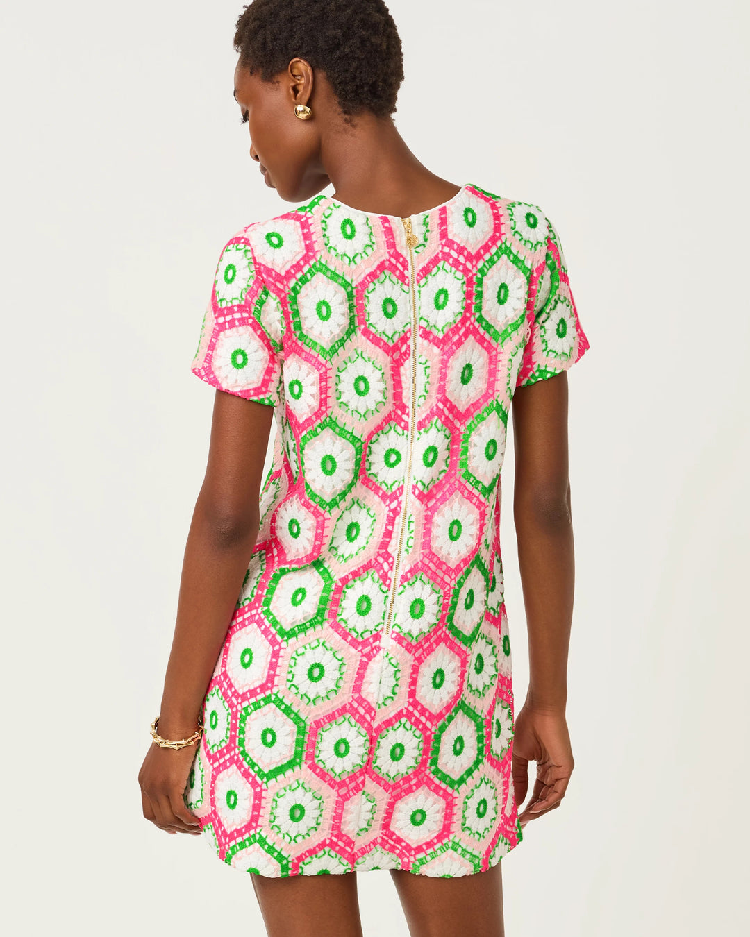 Cherry Blossom Daisy Hex Leyla Dress