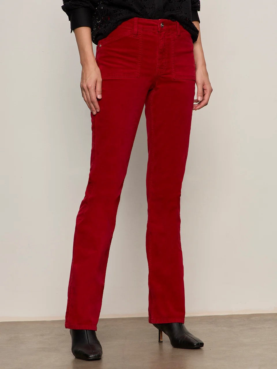 Cherry Lacquer Bootcut Pant