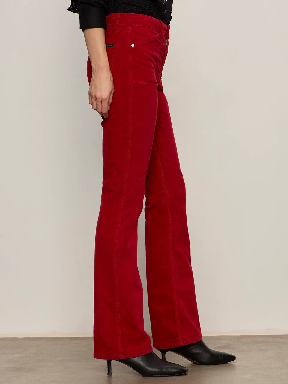 Cherry Lacquer Bootcut Pant