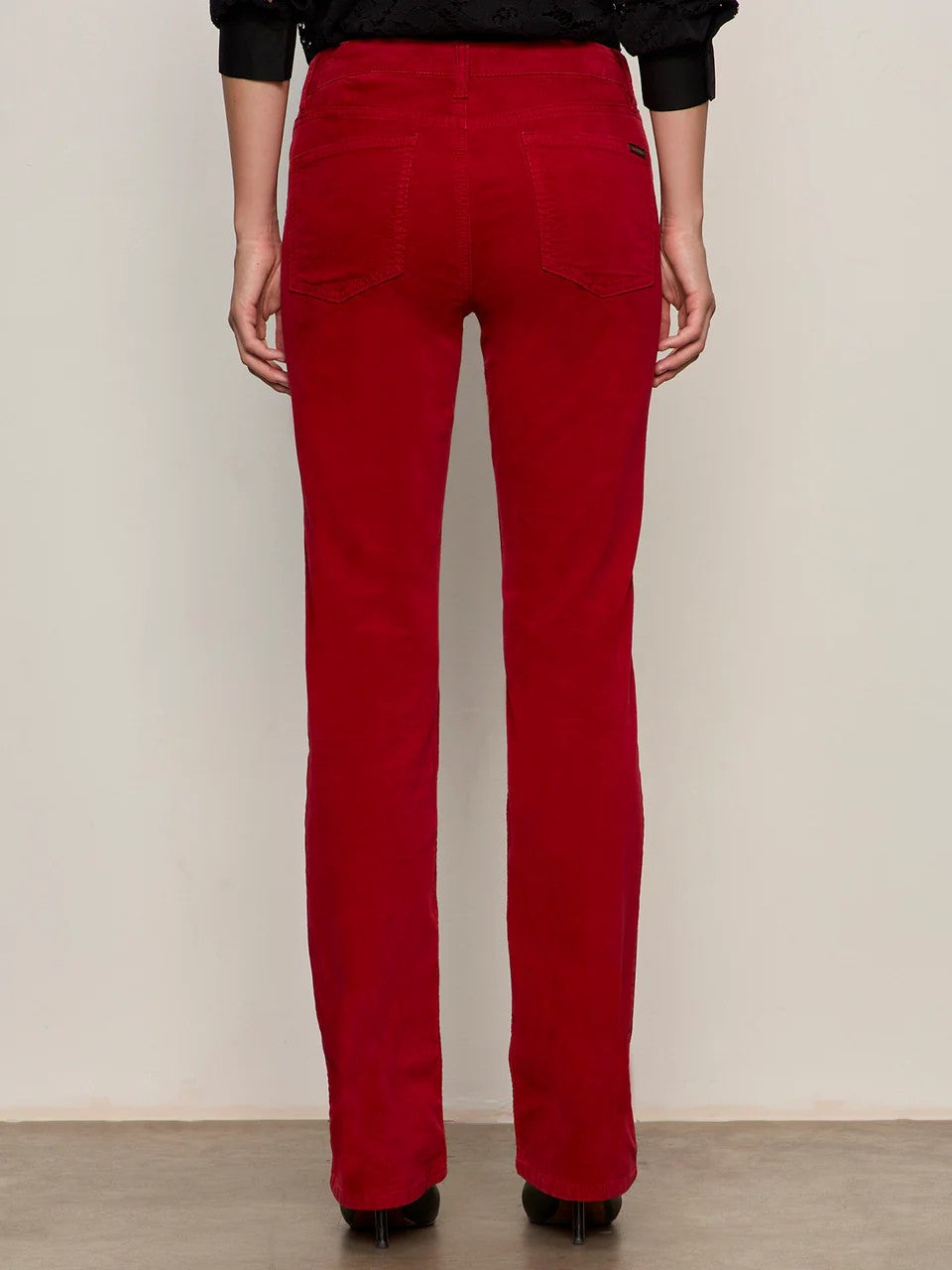 Cherry Lacquer Bootcut Pant