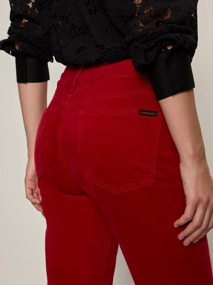Cherry Lacquer Bootcut Pant