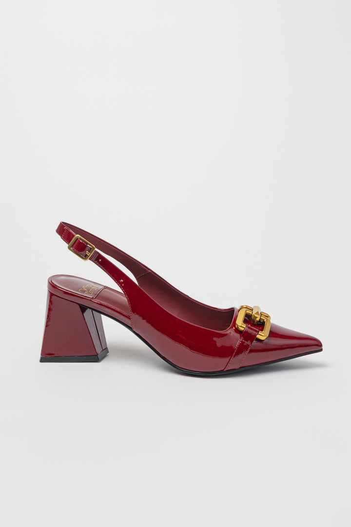 Cherry Red Nakita Slingback Pump
