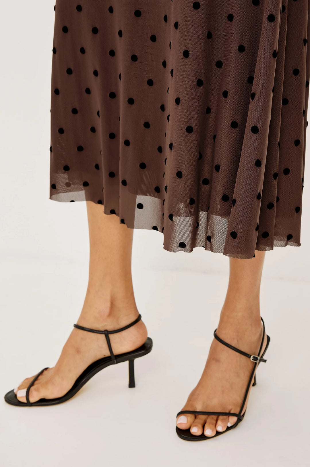 Chocolate Polka Dot Jordan Skirt