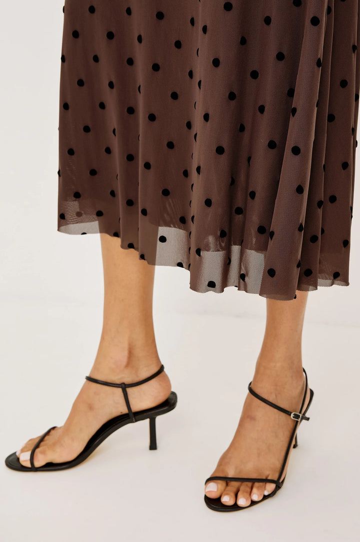Chocolate Polka Dot Jordan Skirt