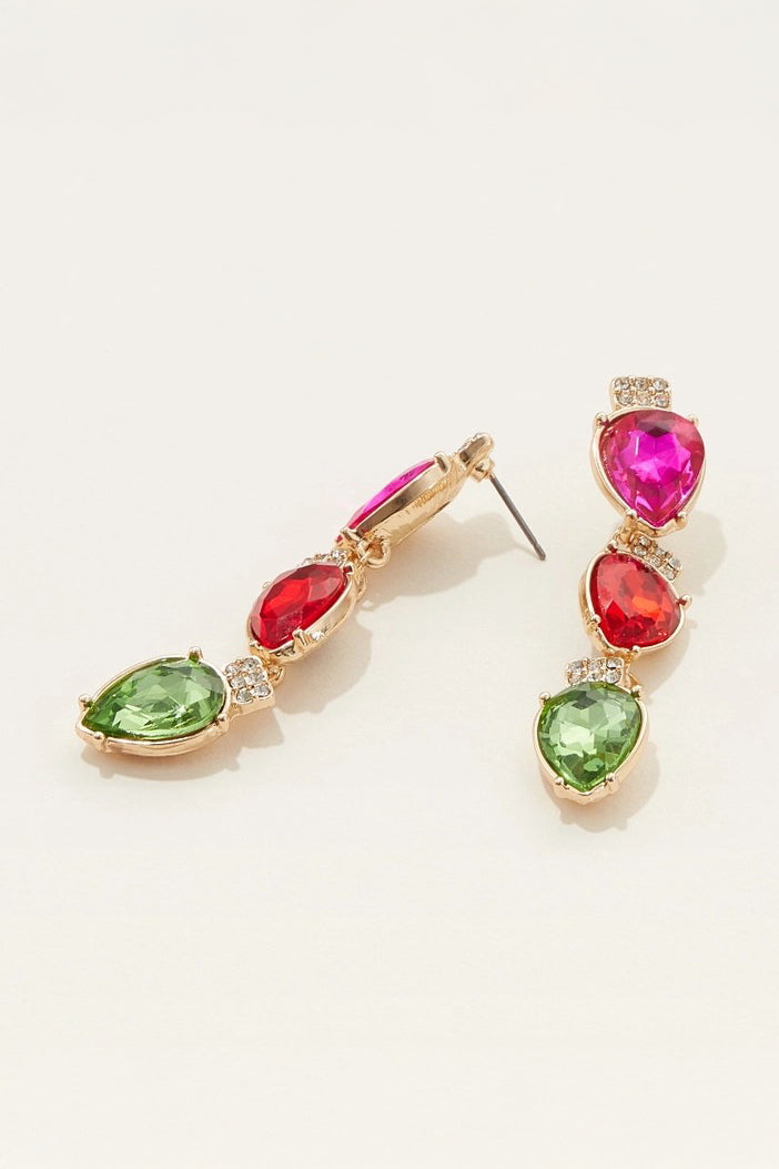 Christmas Light Bulb Drop Earrings