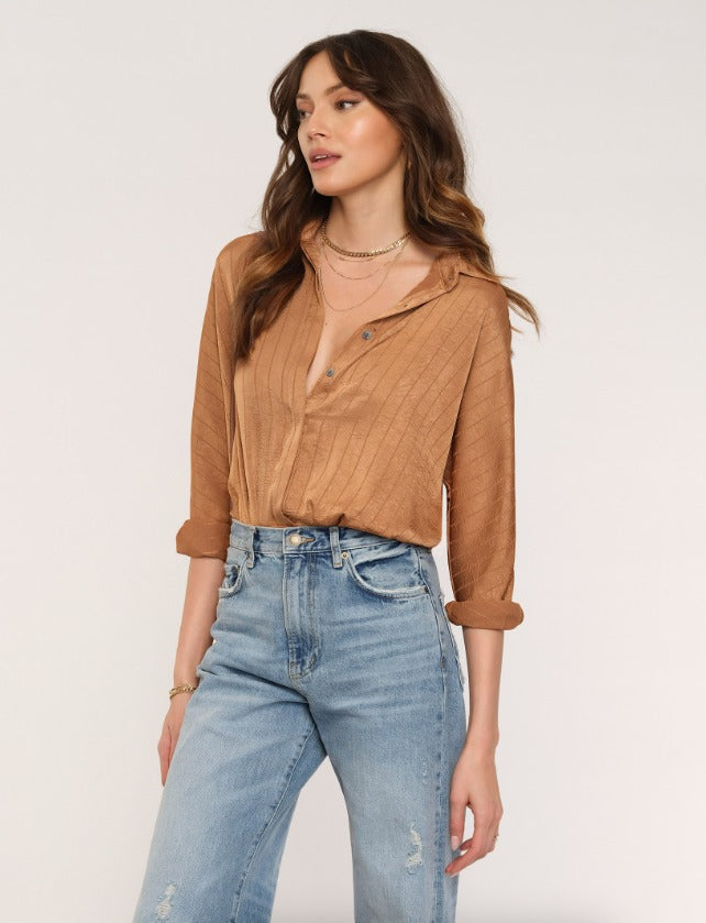 Cigar Button Down Jeanie Bodysuit