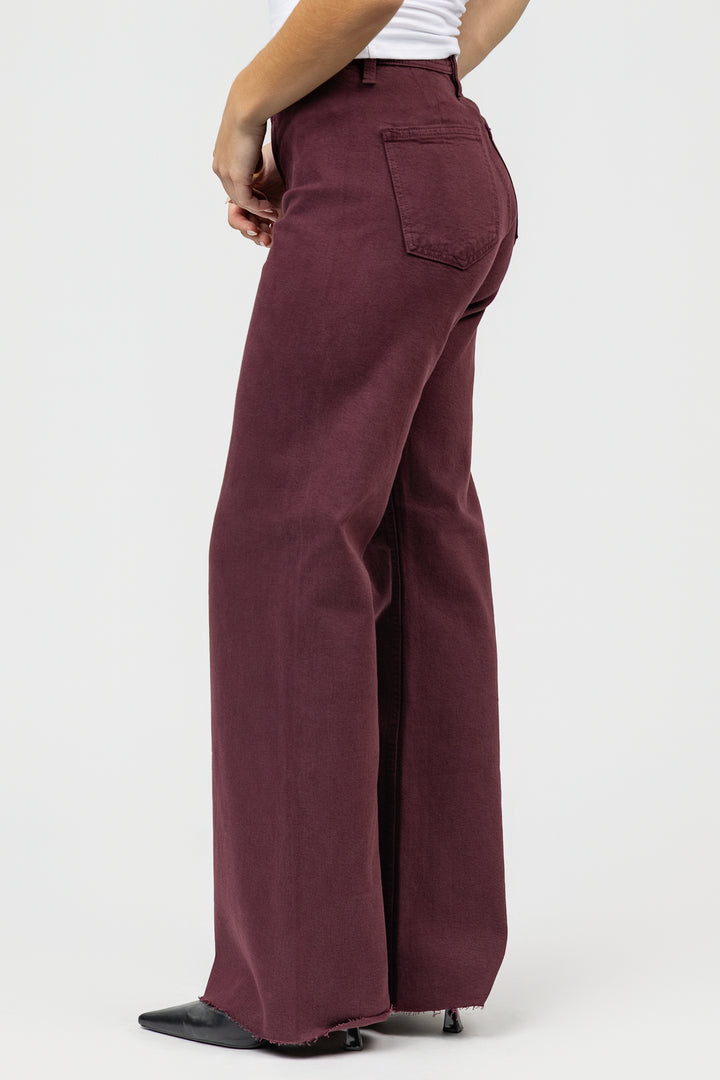 Claret High Rise Penny Jean