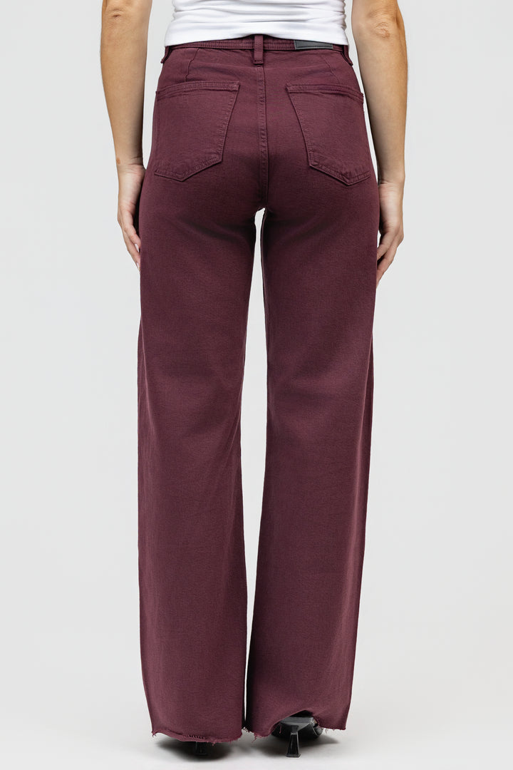 Claret High Rise Penny Jean