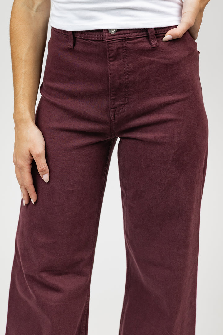Claret High Rise Penny Jean