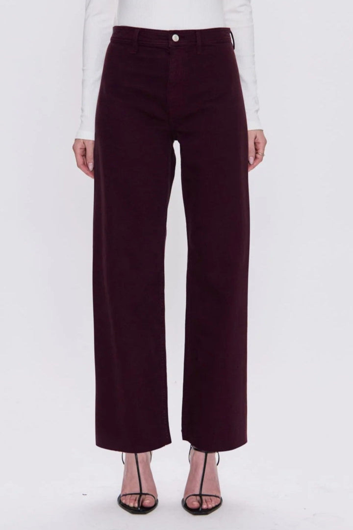Claret High Rise Penny Jean