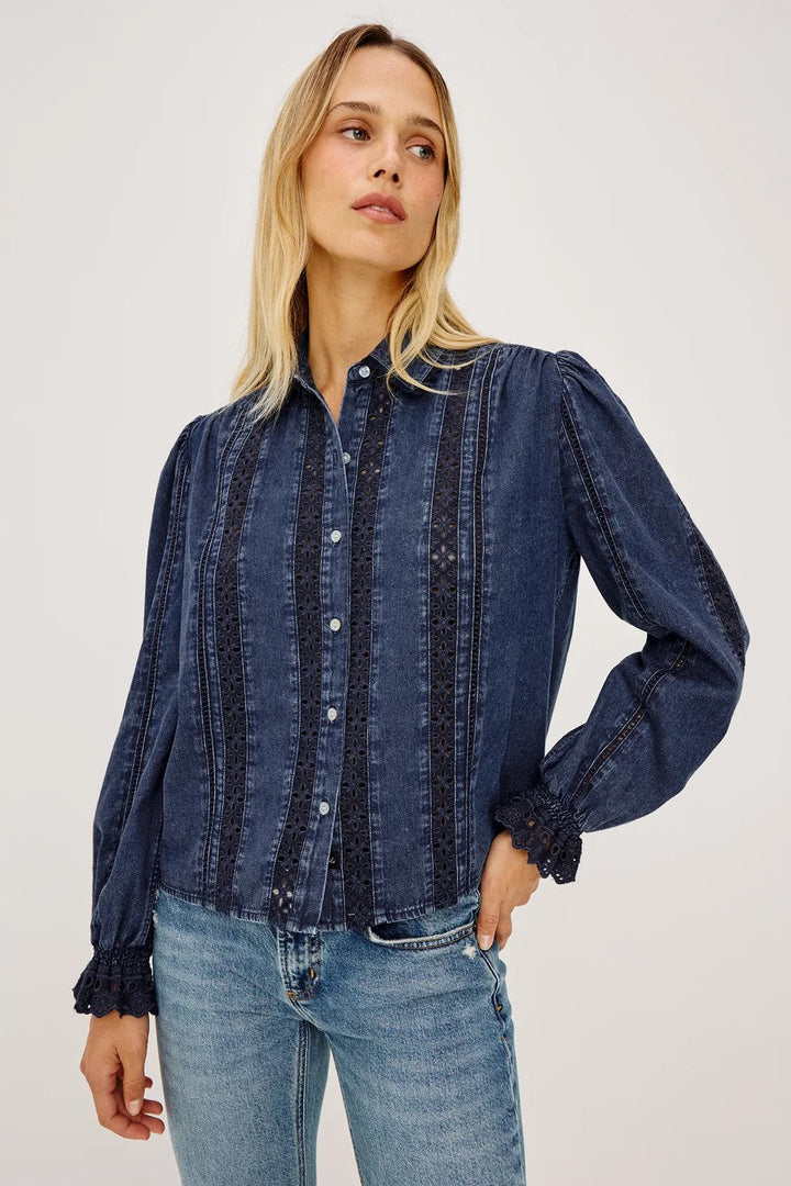 Classic Blue Rowen Blouse