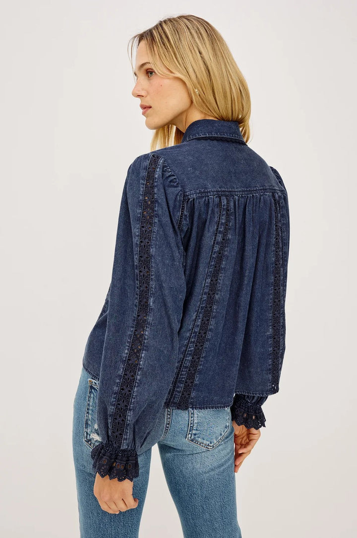 Classic Blue Rowen Blouse