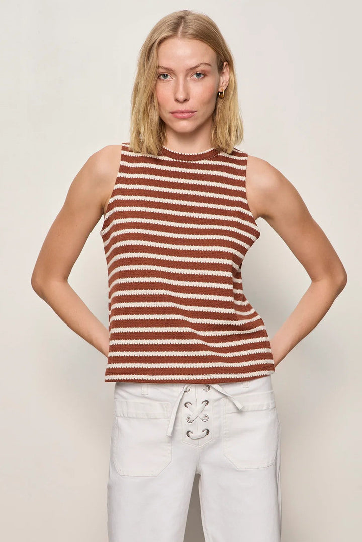 Clay Stripe Campari Tank