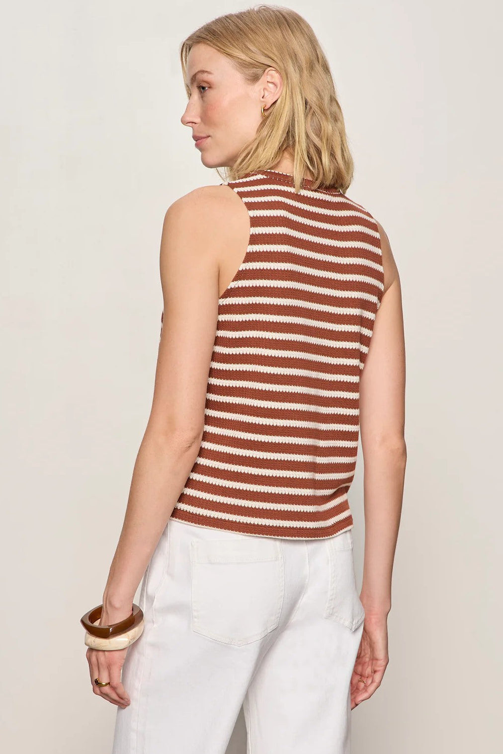 Clay Stripe Campari Tank