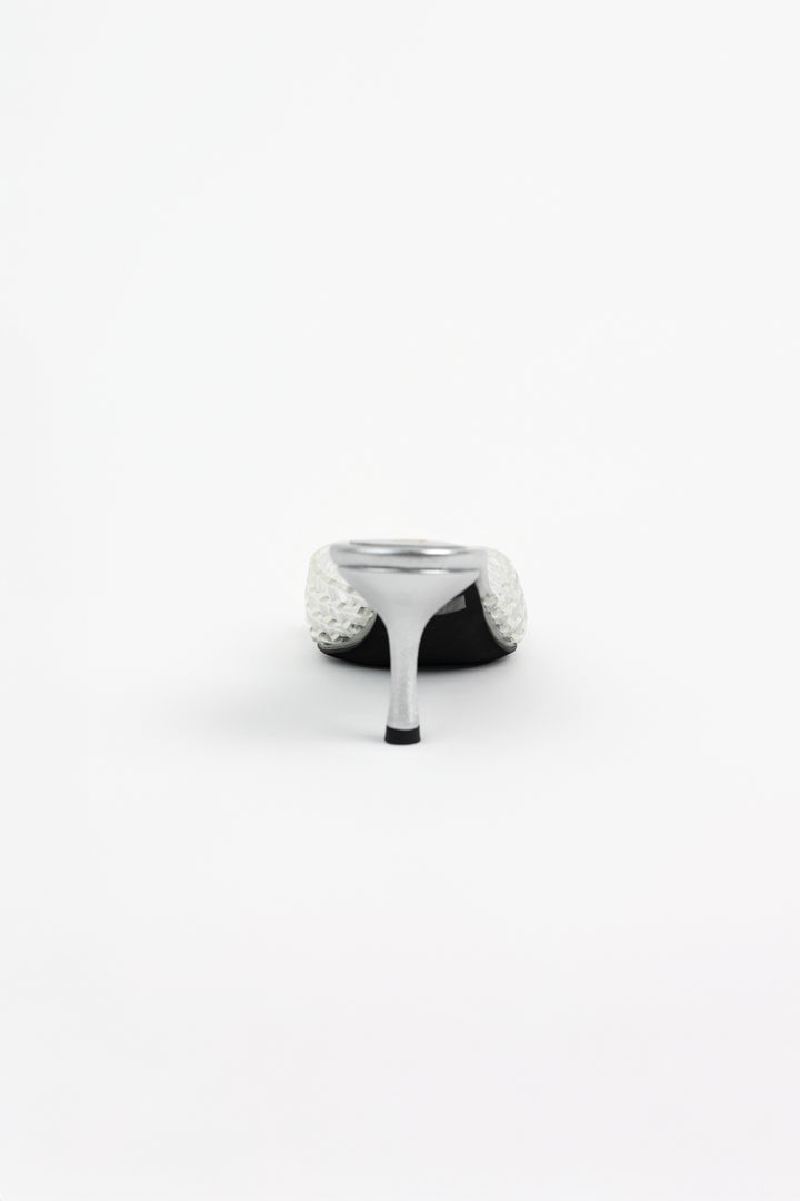Clear Silver Seablu Jelly Sandal