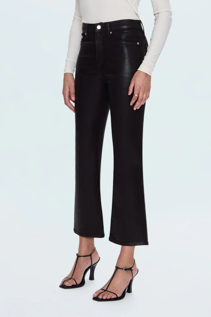 Coated Mocha High Rise Lennon Jean